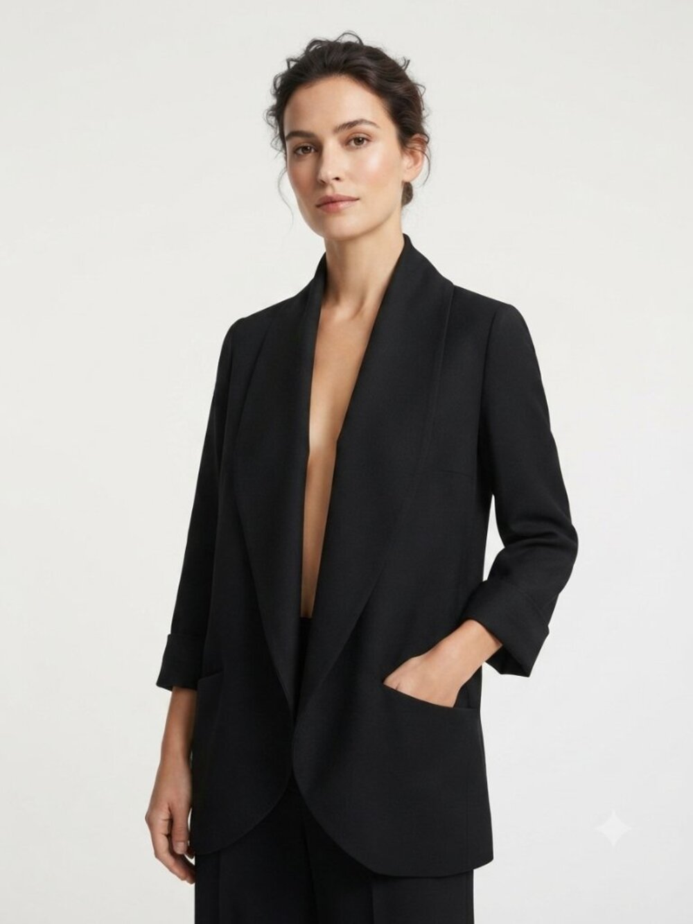 ARITZIA WILFRED NORTH BLAZER IN BLACK STYLE OC1 - SIZE 0